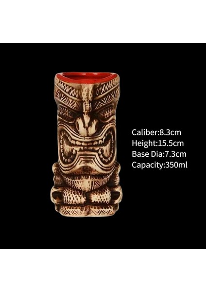 Ac 350 ml 250-750 ml Hawaii Seramik Tiki Kupa Yaratıcı Kokteyl Fincanı Paskalya Adası Tiki Kupalar Cadılar Bayramı Hediyesi Için Bar Aracı (Yurt Dışından)