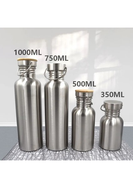 Paslanmaz Kapaklı Şişe 500ML Taşınabilir Paslanmaz Çelik Su Şişesi 1000ML Bambu Kapaklı Spor Mataraları Seyahat Bisiklete Binme Yürüyüş Kamp Şişeleri Bpa Içermez (Yurt Dışından) fiyatları
