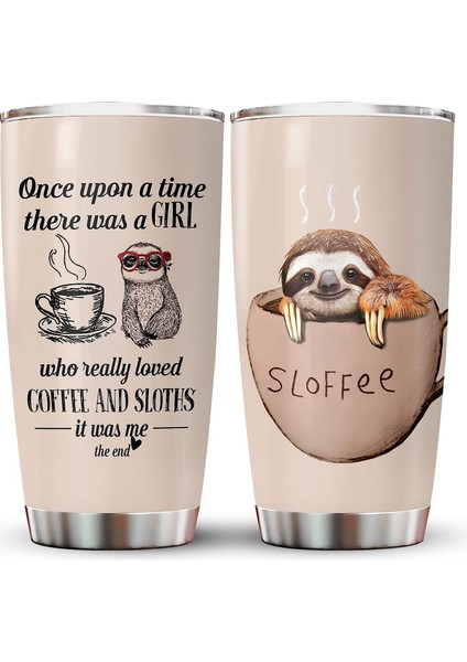 Erkekler Kadınlar Için Stil 10 Karikatür Tembellik Fincan Doğum Günü Hediyeleri, 20 Oz Paslanmaz Çelik Bardak Kapaklı, Yalıtımlı Seyahat Kahve Kapaklı Kupa (Yurt Dışından)