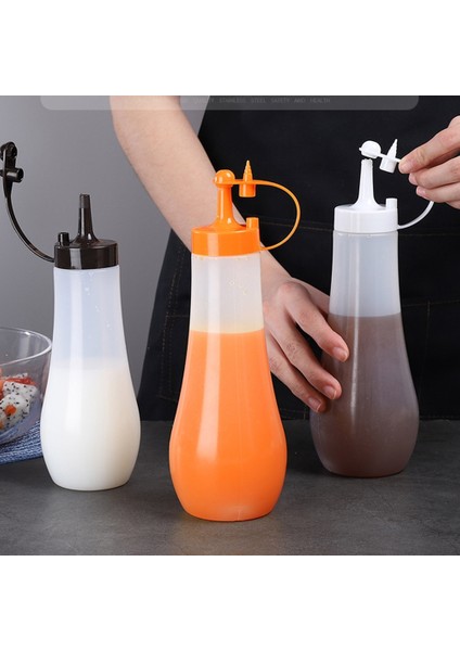ORANGE-480ML 250/360/480/720ML Çeşni Sıkma Şişesi Salata Sosu Ketçap Sos Şişesi Mutfak Sızdırmaz Yağ Kabı Gıda Dağıtıcı (Yurt Dışından)