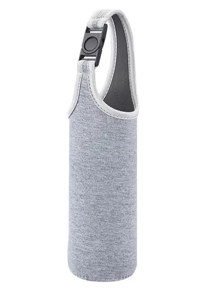 1000 Ml-Gri 750/1000/1500 ml Su Şişesi Kapağı Çanta Kılıfı W/askı Neopren Su Şişesi Taşıyıcı Yalıtımlı Çanta Kılıfı Tutucu Omuz Askısı (Yurt Dışından)
