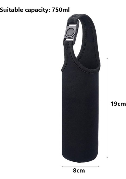 1000 Ml-Gri 750/1000/1500 ml Su Şişesi Kapağı Çanta Kılıfı W/askı Neopren Su Şişesi Taşıyıcı Yalıtımlı Çanta Kılıfı Tutucu Omuz Askısı (Yurt Dışından) modelleri