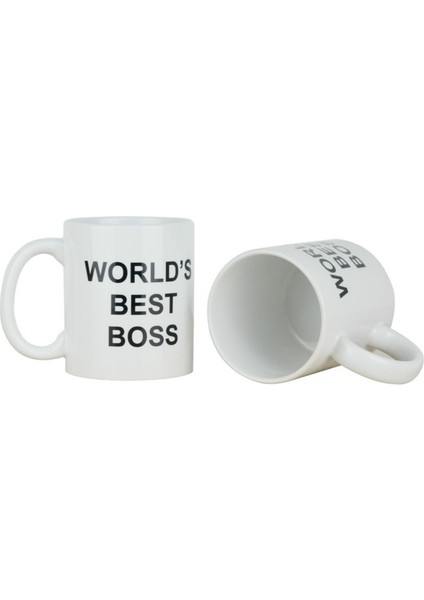 Brothers 301-400ML Kahve Kupa Bardak Dunder Mifflin ile Ofis Dünyanın En Iyi Patronu 11 Oz Komik Seramik Kahve Çay Kakao Kupa Benzersiz Ofis Hediyesi (Yurt Dışından)