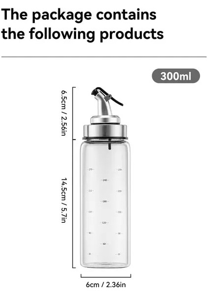 M Şeffaf Worthbuy Cam Depolama Yağ Şişesi Tankı Zeytinyağı Dağıtıcı Şişe Otomatik Açılır ve Kapanır Baharat Kabı Mutfak Için (Yurt Dışından)