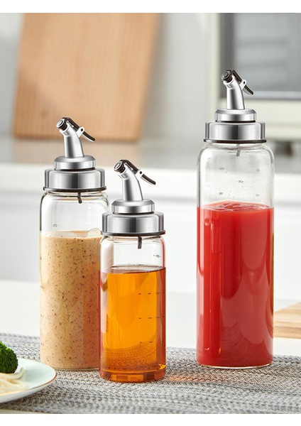 M Şeffaf Worthbuy Cam Depolama Yağ Şişesi Tankı Zeytinyağı Dağıtıcı Şişe Otomatik Açılır ve Kapanır Baharat Kabı Mutfak Için (Yurt Dışından) modelleri