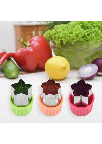 Beş Köşeli Yıldız Yıldız Kalp Tavşan Sebze Kesici Mutfak Aşçı 3 Adet Güzel Meyve Kesme Ölür (Yurt Dışından) modelleri