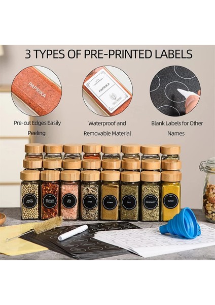 2 Adet Kavanoz Seti Cam Baharat Saklama Kavanozları Bambu Kapaklı Mutfak Tuzluk Biber Depolama Baharat Organizatör Mutfak Eşyaları Baharat Kavanoz Seti (Yurt Dışından) fiyatları