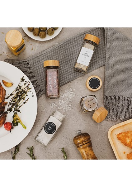 2 Adet Kavanoz Seti Cam Baharat Saklama Kavanozları Bambu Kapaklı Mutfak Tuzluk Biber Depolama Baharat Organizatör Mutfak Eşyaları Baharat Kavanoz Seti (Yurt Dışından) modelleri