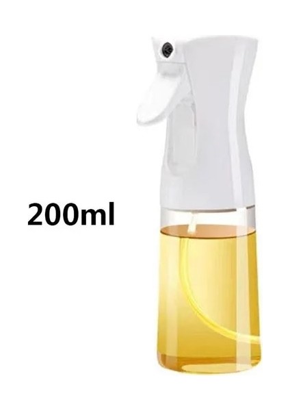 1 Adet Beyaz 200ML Yağ Sprey Şişesi Mutfak Pişirme Zeytinyağı Püskürtücü Airfryer Pişirme Barbekü Kapları Boş Şişe Yağ Dağıtıcı Difüzör (Yurt Dışından)