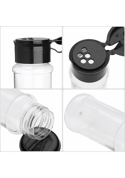 8 Adet 100ML Baharat Çalkalayıcı Şişeleri Plastik Baharat Çeşni Kavanozları Mutfak Tuz ve Biber Çalkalayıcı Baharat Kutuları Mutfak Gadget Aracı (Yurt Dışından)