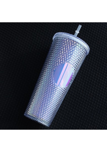 710 ml Tumbler Su Şişeleri Samanlı Çift Katmanlı Plastik Durian Elmas Radyant Tanrıça Bira Kupa Kahve Fincanı (Yurt Dışından)