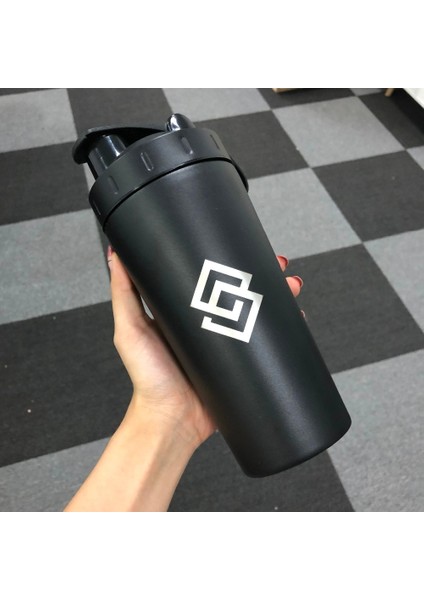 Beyaz Özel Logo Özel Logo Paslanmaz Çelik Protein Çalkalayıcı Karıştırma Topu ile Bpa Ücretsiz Su Şişesi Sızdırmaz Spor Salonu Tumbler Mikser Spor Içecek Şişesi (Yurt Dışından)