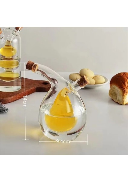 Type2 300ML 2-In-1 Çift Katmanlı Şişe Sos Yağı Sirke Cam Şişe Çeşni Baharat Mühürlü Mutfak Depolama Şişeleri Kavanoz (Yurt Dışından)