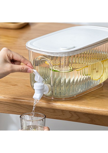 3.6l Yeşil 4l Buzlu Içecek Dispenseri Musluklu Şeffaf Limon Meyve Suyu Kovası Büyük Kapasiteli Sızdırmaz Drinkware Mutfak Malzemeleri (Yurt Dışından) indirimleri