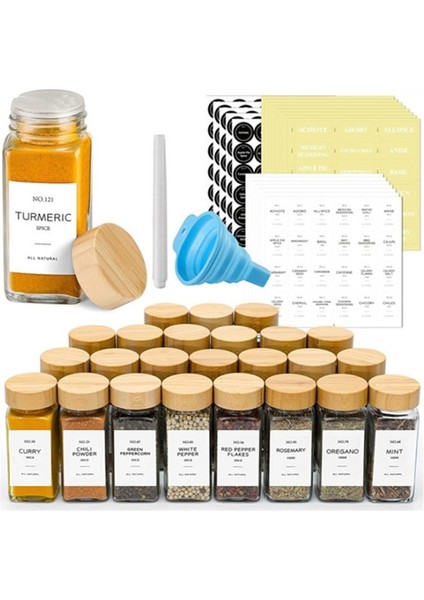 6 Adet 4 Oz Kare Cam Şişe Baharat Kavanoz Bambu Kapaklı Mutfak Tuzluk Biber Depolama Baharat Organizatör Mutfak Baharat Kavanoz Seti (Yurt Dışından) fiyatları