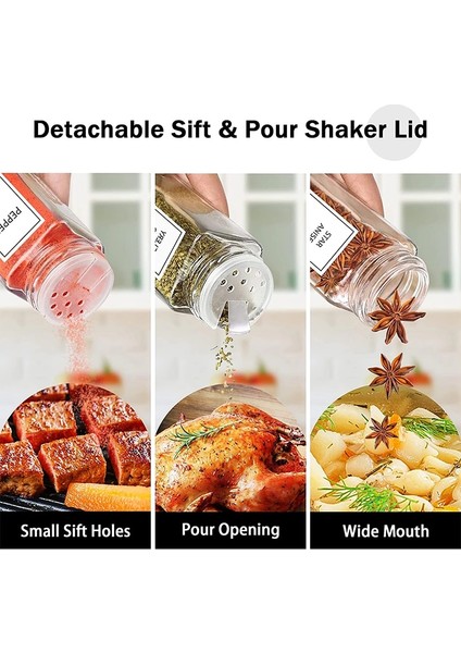 6 Adet 4 Oz Kare Cam Şişe Baharat Kavanoz Bambu Kapaklı Mutfak Tuzluk Biber Depolama Baharat Organizatör Mutfak Baharat Kavanoz Seti (Yurt Dışından) modelleri