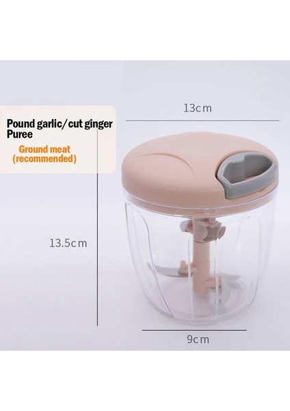 900 ml Pembe Manuel Kıyma Makinesi Kıyıcı El Kıyıcı Sarımsak Presi Sebze Meyve Büküm Parçalayıcı Sarımsak Kırıcı Kesici Ev Mutfak Aletleri (Yurt Dışından)