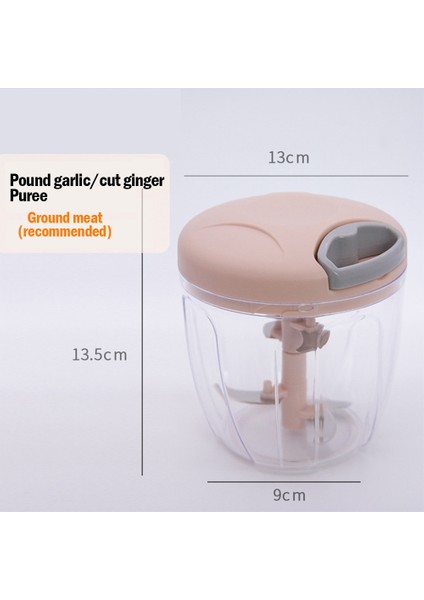 900 ml Pembe Manuel Kıyma Makinesi Kıyıcı El Kıyıcı Sarımsak Presi Sebze Meyve Büküm Parçalayıcı Sarımsak Kırıcı Kesici Ev Mutfak Aletleri (Yurt Dışından)