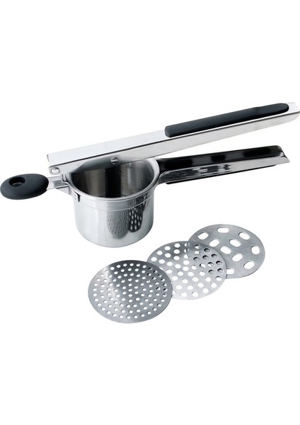 Gümüş Ezici Pirinç Basın Patates Püresi Paslanmaz Çelik Kırma Püresi Meyve Sebze Squeezerjuicer Basın Makinesi Mutfak Aracı (Yurt Dışından)