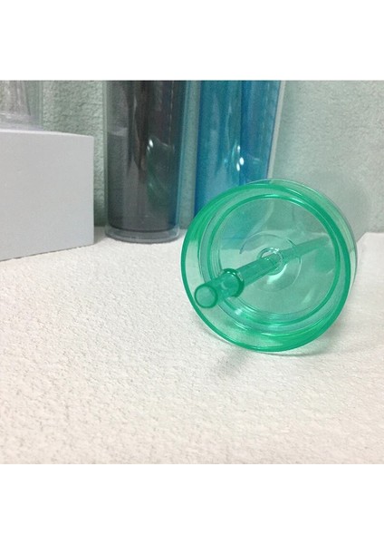 03 16OZ 16OZ Plastik Sıska Tumbler Bardaklar Çift Duvar Kapaklı ve Saman Kupa Yalıtımlı Yeniden Kullanılabilir Tumbler Şeffaf Akrilik Su Şişesi (Yurt Dışından) fırsatları