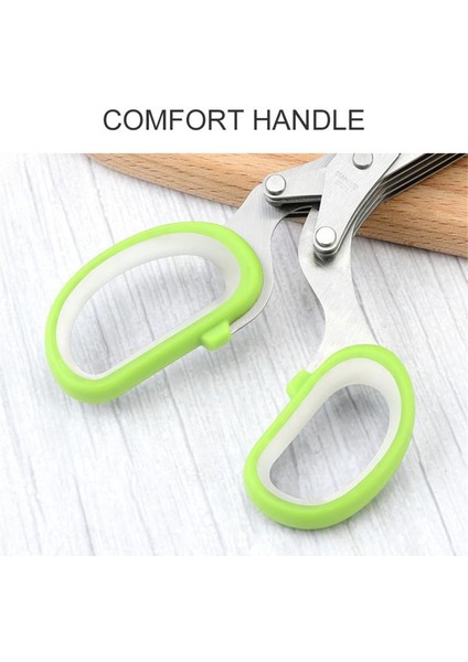 Yeşil Beşinci Katmanlar Güvenli Kapaklı Yeşil Soğan Makası Çok Fonksiyonlu Kullanışlı Paslanmaz Çelik Pişirme Malzemeleri Mutfak Makas (Yurt Dışından) modelleri