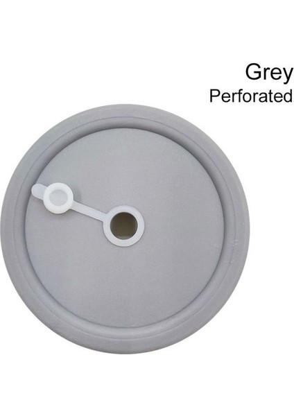 Gri Delikli 3 Adet Plastik Yeniden Kullanılabilir Mutfak Aracı Geniş Ağızlı Kavanoz Mühür Şişe Kapağı Bacalı Kapak 86MM Mason Kavanoz Kapağı Delikli (Yurt Dışından)