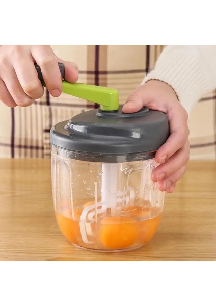 Kıyıcı Manuel Doğrayıcı Sebze Dilimleme Kesici Et Kıyma Sarımsak Kıyıcı Konteyner ile Mutfak Robotu Çok Fonksiyonlu El Çekme Blender (Yurt Dışından) modelleri