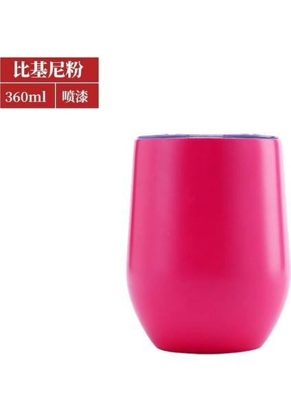 B15 12 Oz Kahve Kupa Termos Bardak Içecek Bardak Kapaklı Paslanmaz Çelik Vakum Yalıtımlı Çift Duvar Kupa Xicaras Caneca Copo Termico (Yurt Dışından)