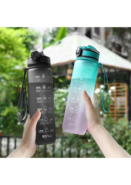 D 1.0l 1 Litre Su Şişesi Motivasyon Spor Su Şişesi Sızdırmaz Içme Şişeleri Açık Seyahat Spor Salonu Fitness Sürahiler Mutfak (Yurt Dışından) fiyatları