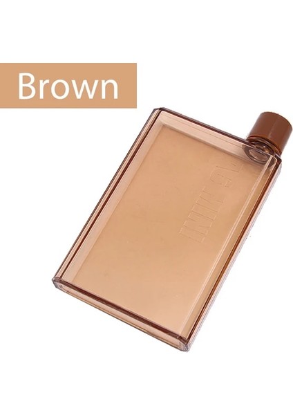 Kahve A6-350ML Taşınabilir Kitap Kağıt Bardak A5 A6 Kağıt Bardak Şişe Botlte Düz Su Şişesi Dizüstü Şişe Şeffaf Kağıt Pedi Içme Şişesi (Yurt Dışından)