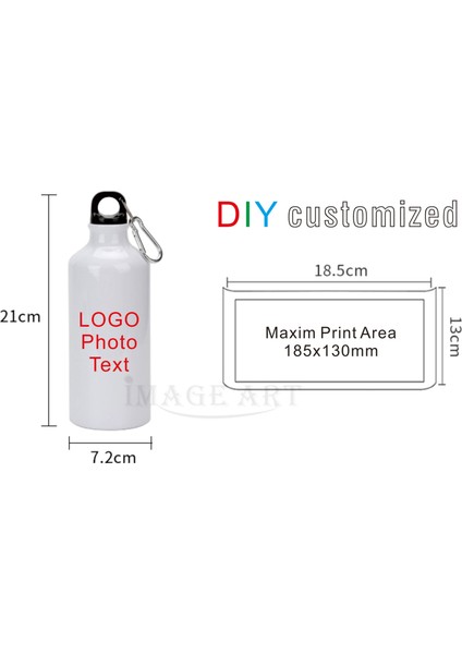 Gümüş 2 Tip 600ML 600ML Spor Şişe Dıy Özelleştirilmiş Renkli Baskı Logo Fotoğraf Alüminyum Biker Yürüyüşçü Için Seyahat Promosyon Hediyeler Hediyelik Eşya Sunar (Yurt Dışından)