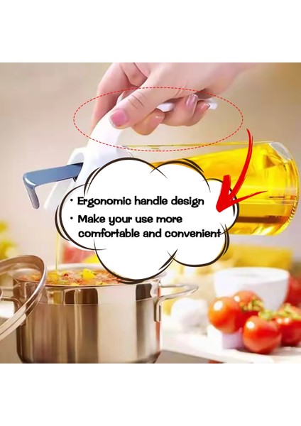 Gri 300 ml Otomatik Açılış ve Kapanış Cam Yağlayıcı Ev Mutfak Sızdırmaz Yağ Şişesi Soya Sosu Sirke Pişirme Baharat Yağ Tankı (Yurt Dışından) fırsatları