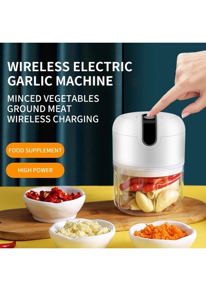 Pembe 100ML Sağlam Dayanıklı USB Kıyma Makinesi Elektrikli Sarımsak Ezici Makinesi Ezilmiş Zencefil USB Şarj Edilebilir Mutfak Robotu Basın Anahtarı (Yurt Dışından) fırsatları