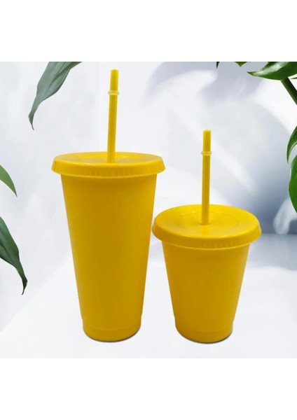 Yeşil S Pipet Şişesi Şenlikli Bulaşık Makinesinde Yıkanabilir Taşınabilir Sabit Halka Pipetli Şişe Düz Renk Içme Bardak Kapaklı (Yurt Dışından)