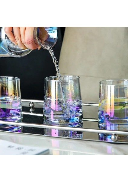 Grı 300 ml Jınyoujıa Iskandinav Cam Sürahi Su Sürahi Ahşap Kapaklı Su Isıtıcısı Içme Bardağı Çaydanlık Meyve Suyu Sürahisi Ev Drinkware (Yurt Dışından)