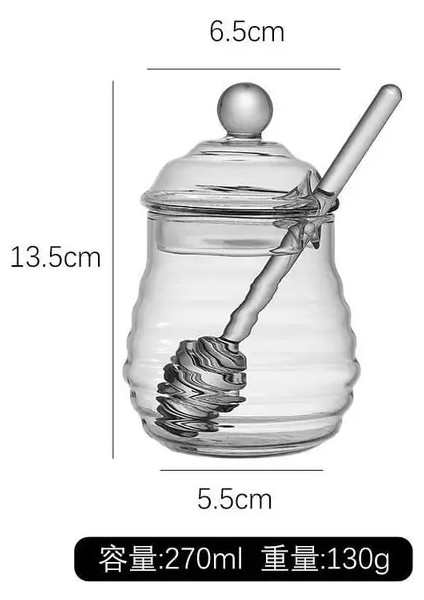 B Suyu Şurubu Bardağı Arı Damlama Dispenseri Su Isıtıcısı Bal Kavanoz Konteyner Saklama Kabı (Yurt Dışından)