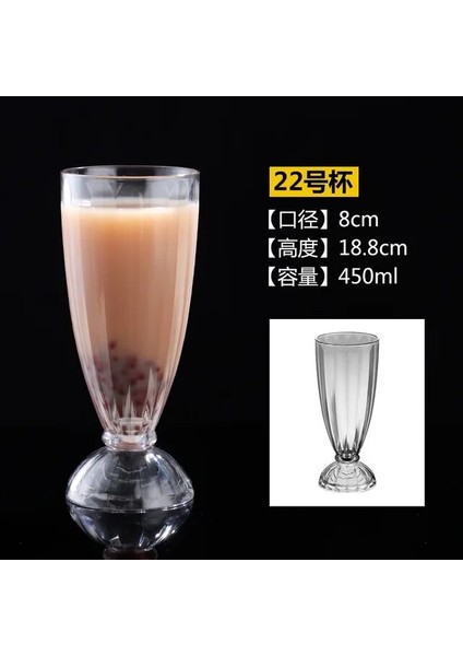 22 90-580ML 1 Adet Akrilik Tatlı Bardak 90-580ML Yeniden Kullanılabilir Yoğurt Muslar Mini Dondurma Meyve Suyu Bira Bardak Sofra Parti Düğün Malzemeleri (Yurt Dışından)