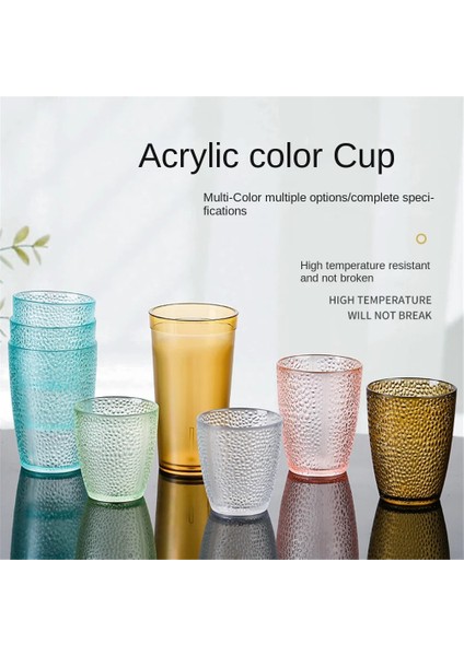 Amber Akrilik Bardak Yaratıcı Şeffaf Su Bardağı Renkli Bira Bardağı Bira Içme Bardağı Mutfak Aksesuarları Damla Dayanıklı Çay Bardağı Drinkware (Yurt Dışından)