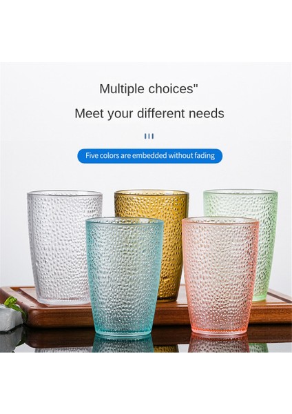 Amber Akrilik Bardak Yaratıcı Şeffaf Su Bardağı Renkli Bira Bardağı Bira Içme Bardağı Mutfak Aksesuarları Damla Dayanıklı Çay Bardağı Drinkware (Yurt Dışından)