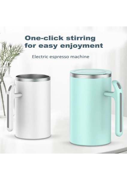Pembe 380ML 380ML Otomatik Karıştırma Manyetik Kupa Elektrikli Kendini Karıştıran Kahve Çay Süt Karıştırma Kupası Protein Shake Bardağı Blender Termal Fincan (Yurt Dışından)