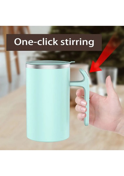 Pembe 380ML 380ML Otomatik Karıştırma Manyetik Kupa Elektrikli Kendini Karıştıran Kahve Çay Süt Karıştırma Kupası Protein Shake Bardağı Blender Termal Fincan (Yurt Dışından)