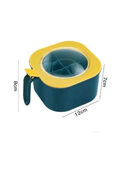 Sarı Baharat Kutusu Ev Baharat Kutuları Tuz Biber Çok Fonksiyonlu Çeşni Depolama Şişeleri Mutfak Plastik Kapaklı Pişirme Aksesuarları Gadget (Yurt Dışından)