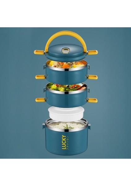 2 Mavi Çanta ile Tuuth Ofis Çalışanı Için Çok Katmanlı Öğle Yemeği Kutusu Büyük Kapasiteli Gıda Sınıfı Paslanmaz Çelik Bento Kutusu Gıda Kabı Okul Pikniği (Yurt Dışından) modelleri