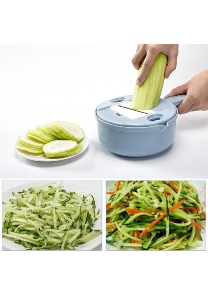 Mavi Gıda Parçalayıcı Çok Fonksiyonlu Salata Rende Sebze ve Meyveler Için Yenilikçi Manuel Parçalayıcı Taşınabilir Gıda Parçalayıcı Mutfak Aracı (Yurt Dışından) modelleri