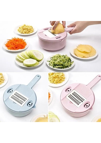 Mavi Gıda Parçalayıcı Çok Fonksiyonlu Salata Rende Sebze ve Meyveler Için Yenilikçi Manuel Parçalayıcı Taşınabilir Gıda Parçalayıcı Mutfak Aracı (Yurt Dışından) fırsatları