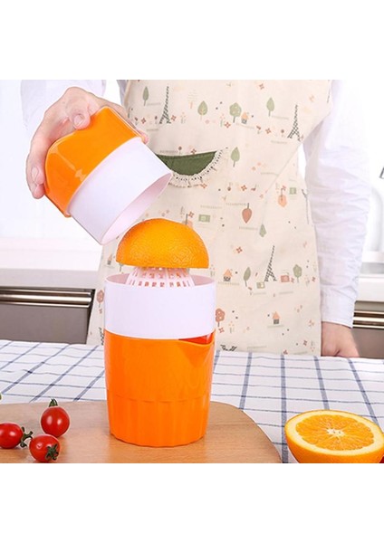 Pembe Taşınabilir Manuel Narenciye Sıkacağı Limon Portakal Meyve Sıkacağı Sağlıklı Yaşam Içme Sıkacağı Makinesi 300 ml Portakal Suyu Bardağı (Yurt Dışından)