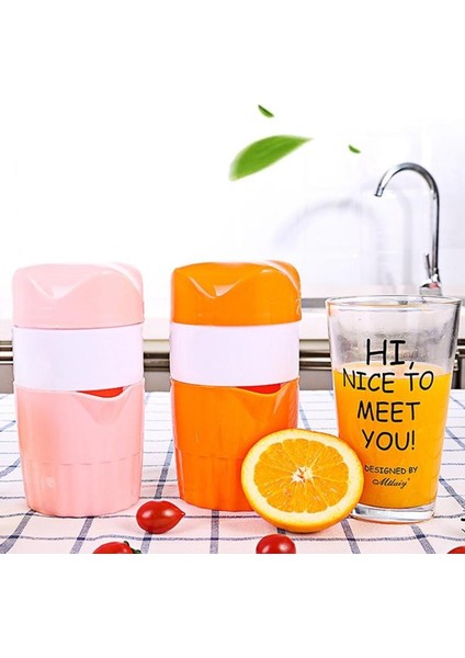 Pembe Taşınabilir Manuel Narenciye Sıkacağı Limon Portakal Meyve Sıkacağı Sağlıklı Yaşam Içme Sıkacağı Makinesi 300 ml Portakal Suyu Bardağı (Yurt Dışından) fırsatları