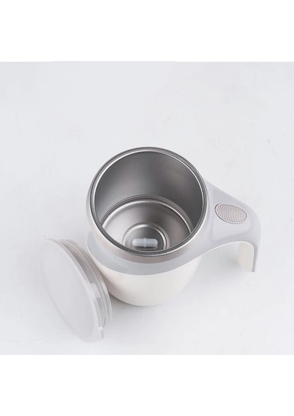 Kahve Rengi 380 ml Gıanxı Otomatik Kendi Kendini Karıştıran Manyetik Kupa Dönen Ev Ofis Seyahat Paslanmaz Çelik Blender Akıllı Mikser Kahve Karıştırma Bardağı (Yurt Dışından)