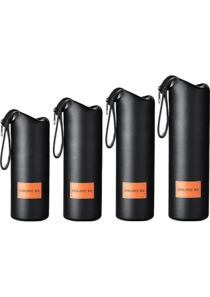 7X17 cm 1 Pc Deri Bardak Kol Spor Su Şişe Kapağı Kılıfı ile Halat Taşınabilir Vakum Cam Bardak Kol Bardak Kılıfı Kamp Aksesuarları (Yurt Dışından)