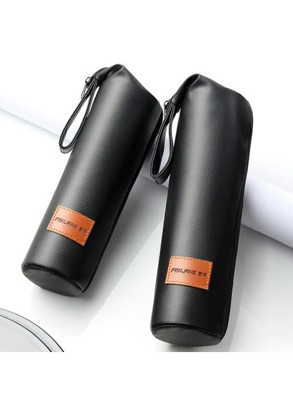 7X17 cm 1 Pc Deri Bardak Kol Spor Su Şişe Kapağı Kılıfı ile Halat Taşınabilir Vakum Cam Bardak Kol Bardak Kılıfı Kamp Aksesuarları (Yurt Dışından)